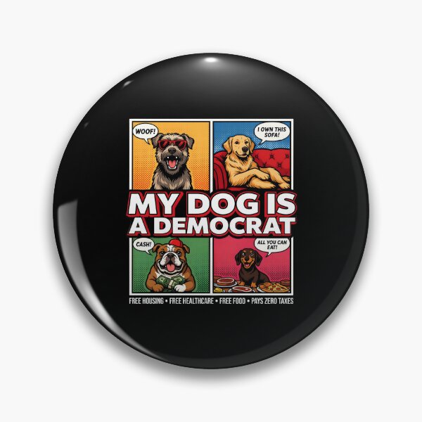 Item preview, My Dog is a Democrat Humorous Dog Owner designed and sold by Redgiant87x.