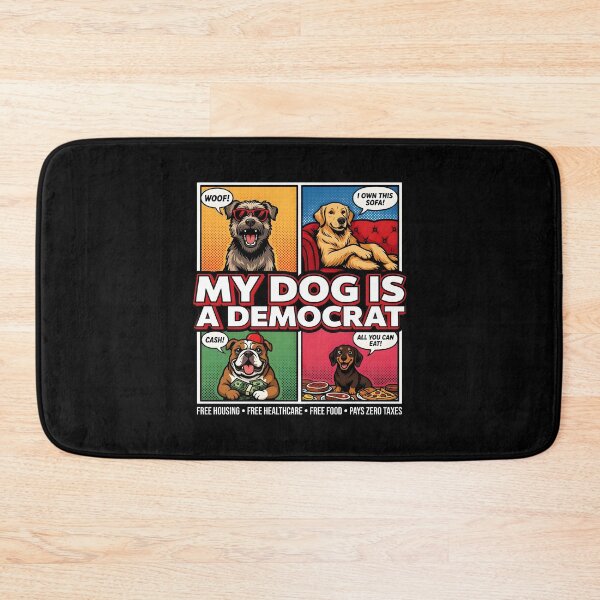 Item preview, My Dog is a Democrat Humorous Dog Owner designed and sold by Redgiant87x.