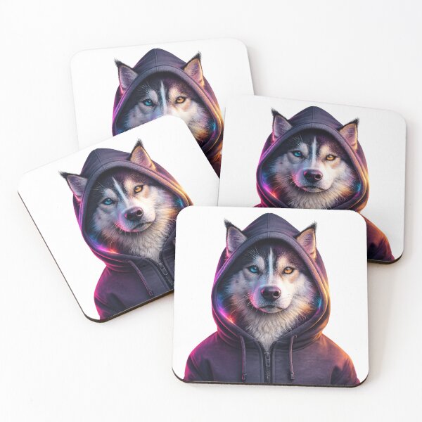 Item preview, Soul gaze: Neon dog in the shadow of the hood designed and sold by No-No-Name.