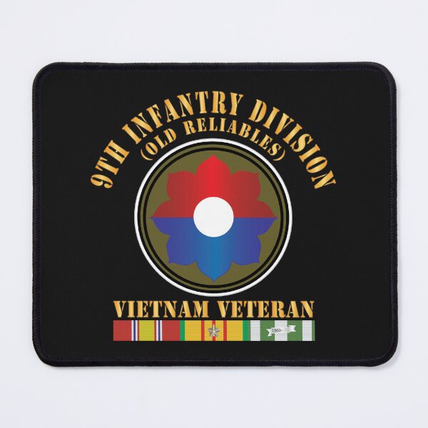 Artikelvorschau, Armee – 9. Infanteriedivision – Vietnamveteranen – Old Reliables mit SVC-Bändern (300 Stück) entworfen und verkauft von Military Insignia Products.
