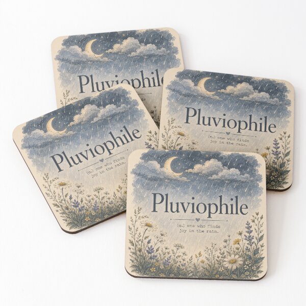 Item preview, Pluviophile Botanical Illustration, One Who Finds Joy in the Rain, Vintage Wildflower Art, Rain Lover Gift, Cottagecore Nature Design designed and sold by TulipsArtDesigns .