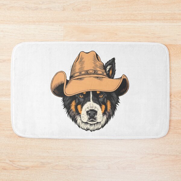 Item preview, Vintage Cowboy Border Collie Portrait designed and sold by CooksCreators.