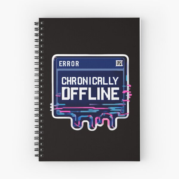 Item preview, Chronically Offline Retro Error Window Glitch Sticker designed and sold by erbens07.
