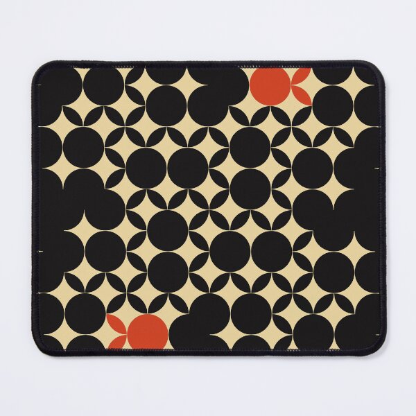 Item preview, Beige Seventies pattern with orange fruits in a black background designed and sold by StefanStudioArt.
