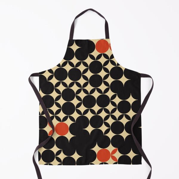 Item preview, Beige Seventies pattern with orange fruits in a black background designed and sold by StefanStudioArt.
