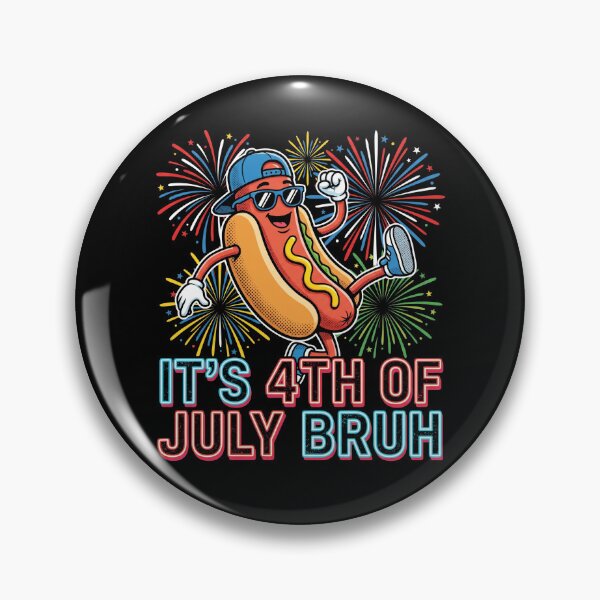 Item preview, It's 4th Of July Bruh Funny Hot Dog Shirt designed and sold by TeNovaStudio.
