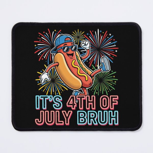 Item preview, It's 4th Of July Bruh Funny Hot Dog Shirt designed and sold by TeNovaStudio.