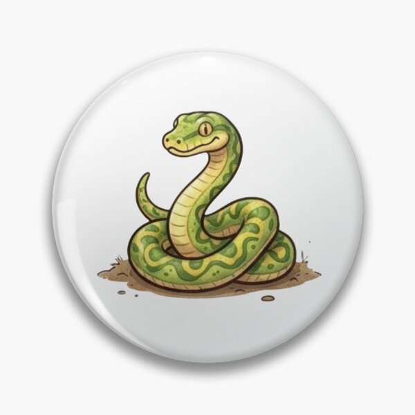 Item preview, Cute Green Snake Illustration for Reptile Lovers designed and sold by Theproxmrt.