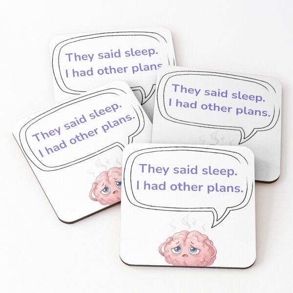 Item preview, Anime Brain — They Said Sleep. I Had Other Plans. designed and sold by deepthinkanime.