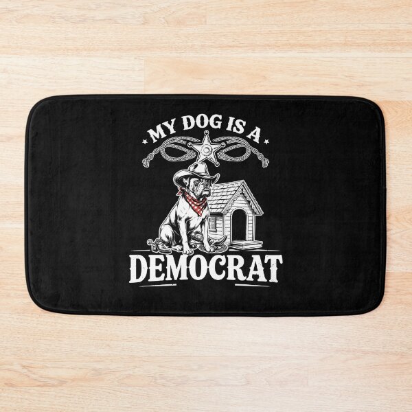 Item preview, My Dog is a Democrat Satirical Dog Humor designed and sold by Redgiant87x.