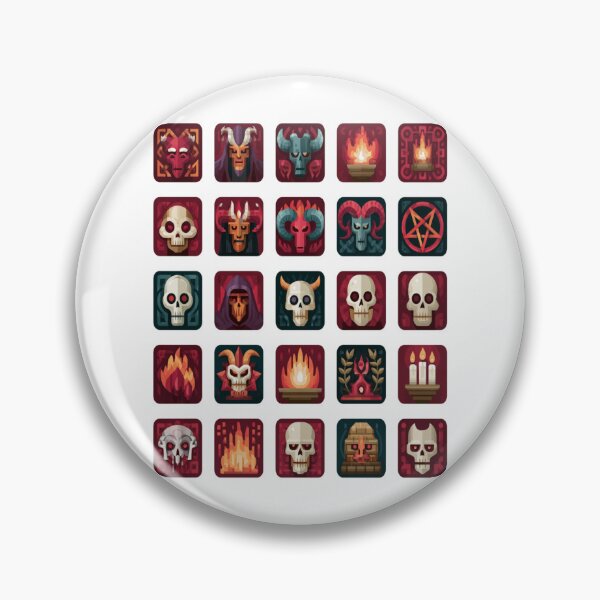 Item preview, Hellish Icons Dark Fantasy Gothic Horror Collage Art designed and sold by Ignorant-Artist.
