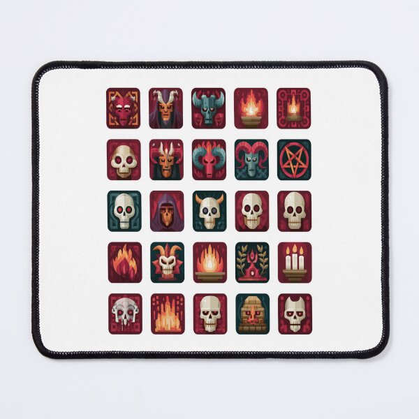 Item preview, Hellish Icons Dark Fantasy Gothic Horror Collage Art designed and sold by Ignorant-Artist.