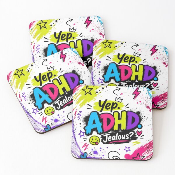 Item preview, Yep. ADHD. Jealous? | Funny ADHD Quote | Neurodivergent Sticker & Gift designed and sold by CollectionsJEm.