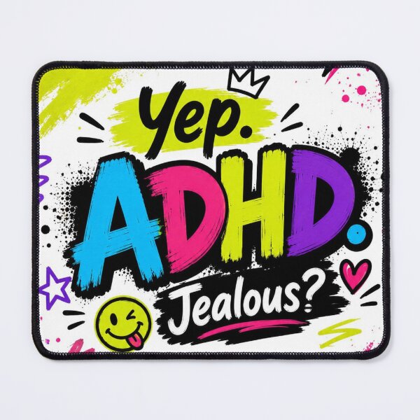 Item preview, Yep. ADHD. Jealous? | Funny ADHD Quote | Neurodivergent Sticker & Gift designed and sold by CollectionsJEm.