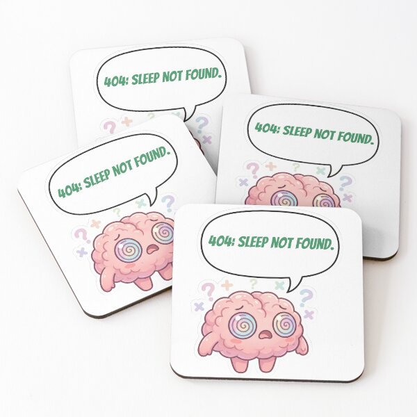 Item preview, Anime Brain — 404 Sleep Not Found designed and sold by deepthinkanime.