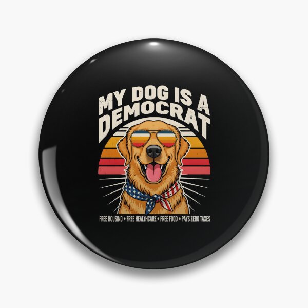 Item preview, My Dog is a Democrat Funny Pet Meme designed and sold by Redgiant87x.