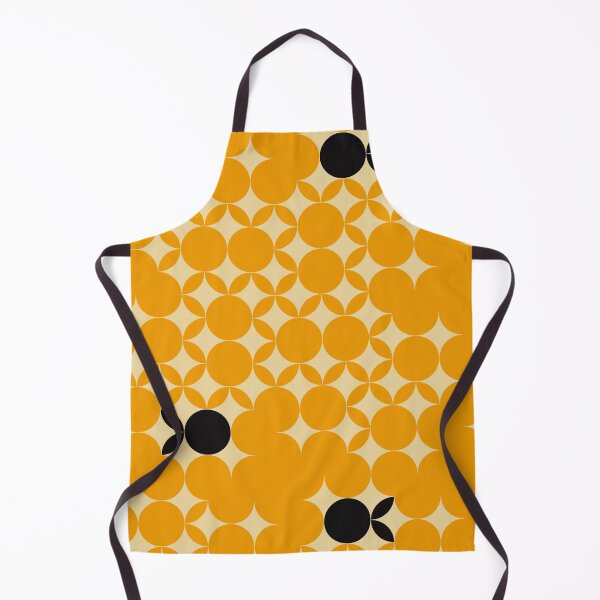 Item preview, Beige Seventies pattern with black fruits in a yellow background designed and sold by StefanStudioArt.
