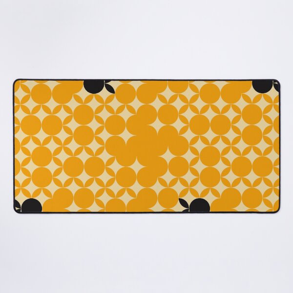 Item preview, Beige Seventies pattern with black fruits in a yellow background designed and sold by StefanStudioArt.