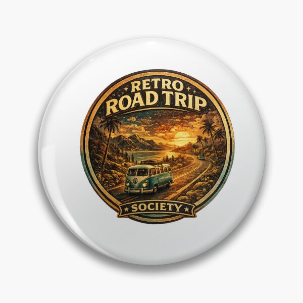 Item preview, Retro Road Trip Society designed and sold by PeterPunkt.