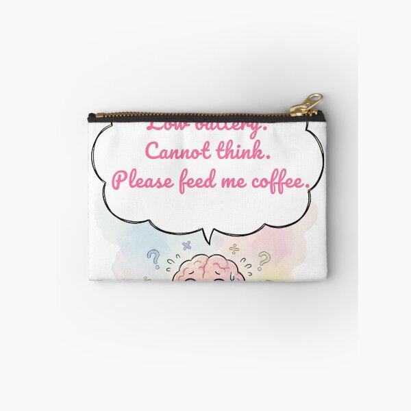 Item preview, Anime Brain — Low Battery. Cannot Think. Please Feed Me Coffee. designed and sold by deepthinkanime.