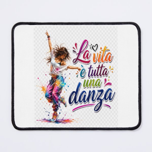 Item preview, La Vita è Tutta una Danza – Colorful Dance Inspirational Graphic designed and sold by RipantinaFantasy .