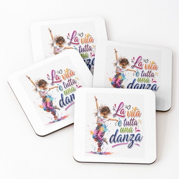 Item preview, La Vita è Tutta una Danza – Colorful Dance Inspirational Graphic  designed and sold by RipantinaFantasy .
