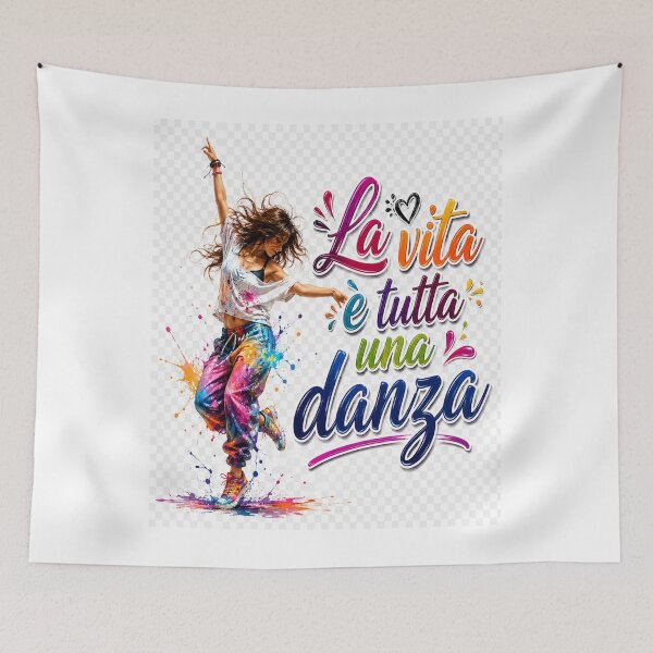 Item preview, La Vita è Tutta una Danza – Colorful Dance Inspirational Graphic  designed and sold by RipantinaFantasy .