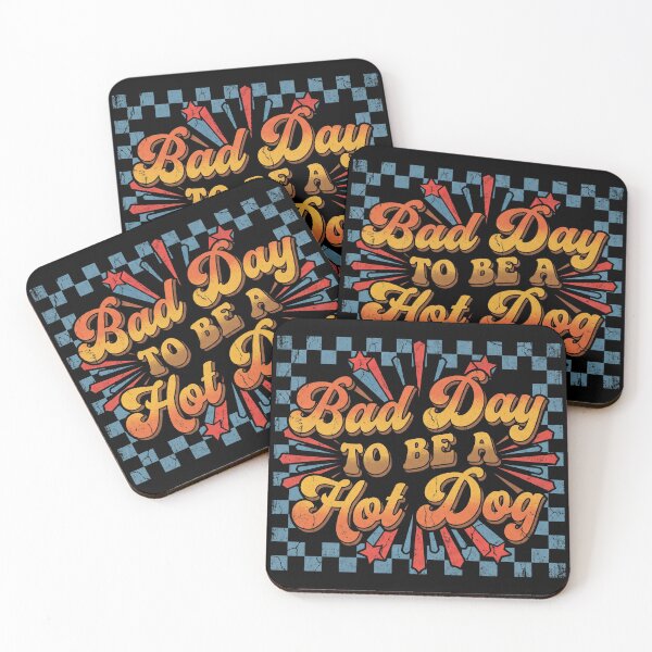 Item preview, Bad Day To Be A Hot Dog Groovy Shirt designed and sold by TeNovaStudio ⭐⭐⭐⭐⭐.