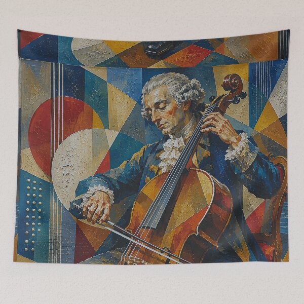 Item preview, Italian cellist and composer Luigi Boccherini painting. designed and sold by GalleryKauffeld.