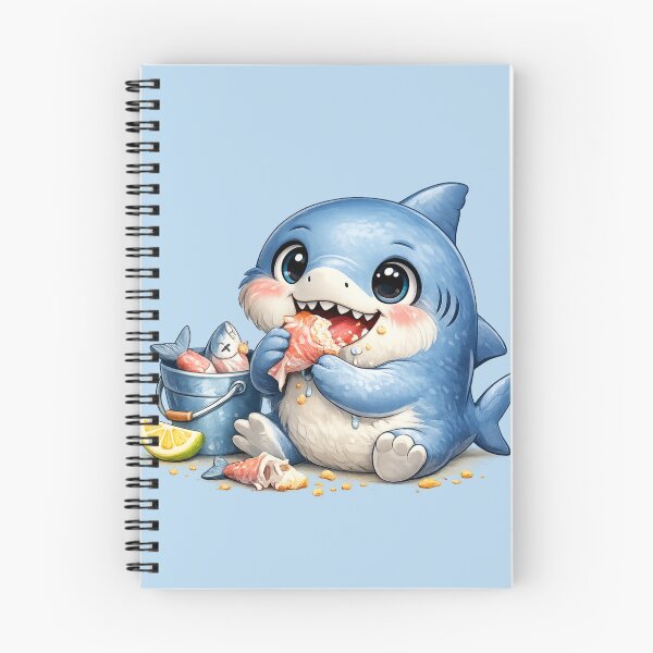 Item preview, Cute Baby Shark Eating designed and sold by LumatoneStudio.