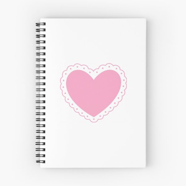 Item preview, Cute Pink Heart with Scalloped Lace Border designed and sold by Cleairydelulu.