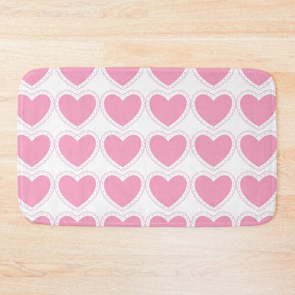 Item preview, Cute Pink Heart with Scalloped Lace Border designed and sold by Cleairydelulu.
