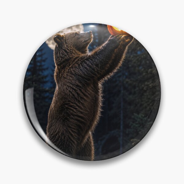 Item preview, Halloween Grizzly Bear Holding a Jack-o-Lantern designed and sold by Maria Dryfhout.