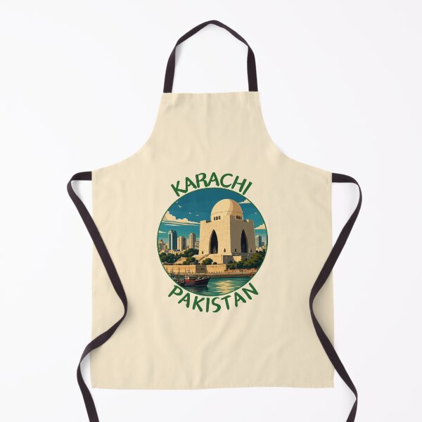 Item preview, Karachi in Pakistan, Retro Travel Art Circle Emblem designed and sold by MaateoDesign.