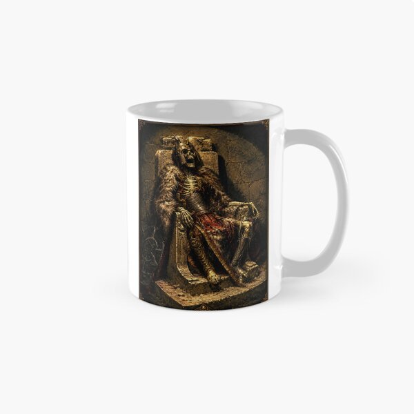Item preview, The Forgotten Skeleton King – Dark Fantasy Undead Monarch | Neo Frazetta Style designed and sold by ITSimagination.