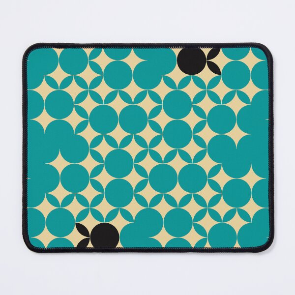 Item preview, Beige Seventies pattern with black fruits in a teal background designed and sold by StefanStudioArt.