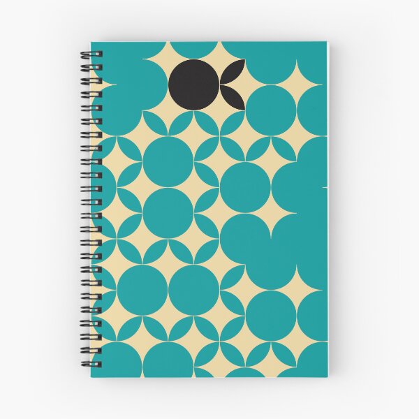Item preview, Beige Seventies pattern with black fruits in a teal background  designed and sold by StefanStudioArt.