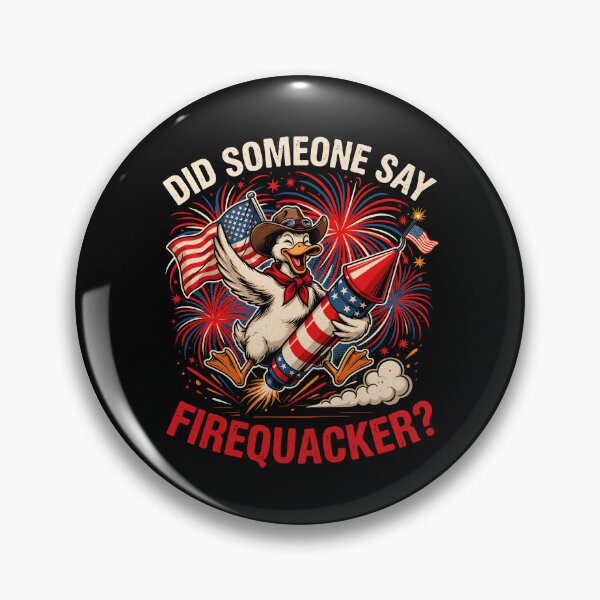 Item preview, Did Someone Say Firequacker Funny Patriotic Fireworks Duck designed and sold by Redgiant87x.