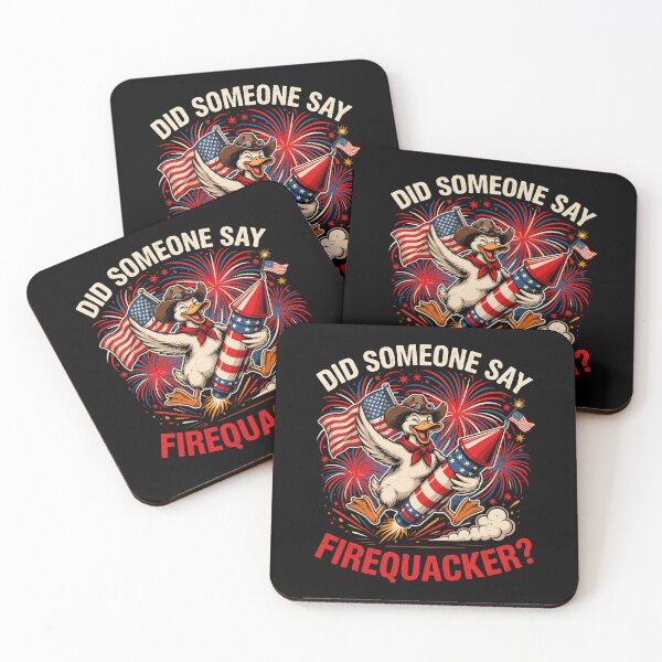 Item preview, Did Someone Say Firequacker Funny Patriotic Fireworks Duck designed and sold by Redgiant87x.