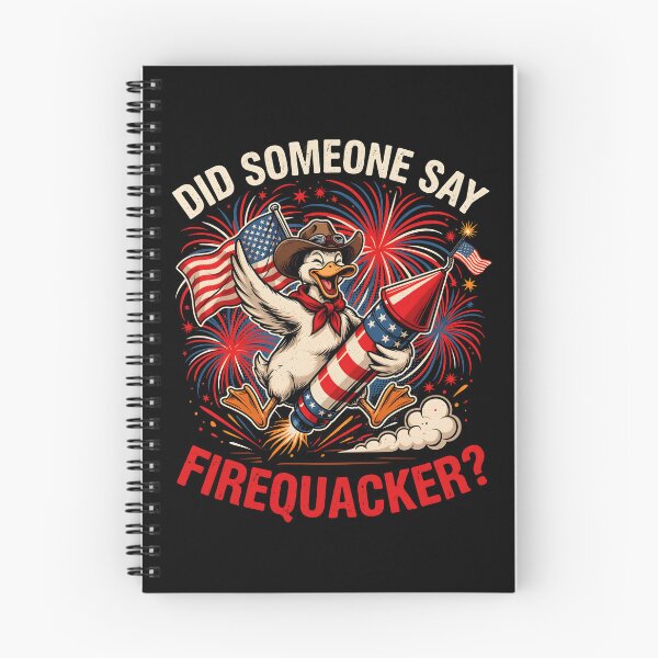 Item preview, Did Someone Say Firequacker Funny Patriotic Fireworks Duck designed and sold by Redgiant87x.