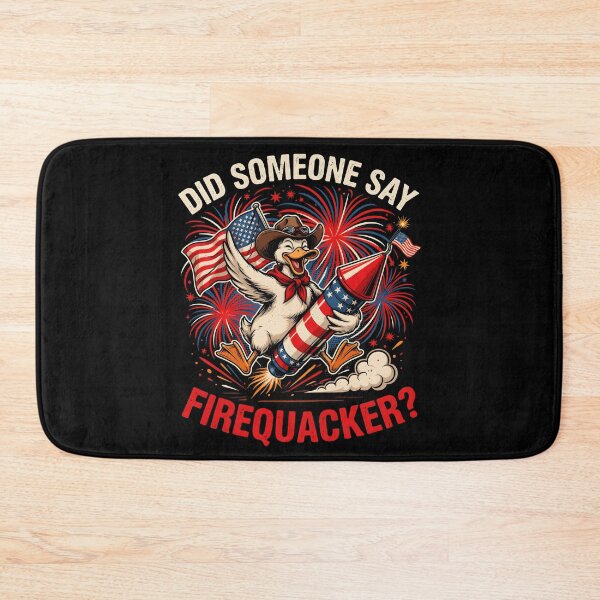 Item preview, Did Someone Say Firequacker Funny Patriotic Fireworks Duck designed and sold by Redgiant87x.