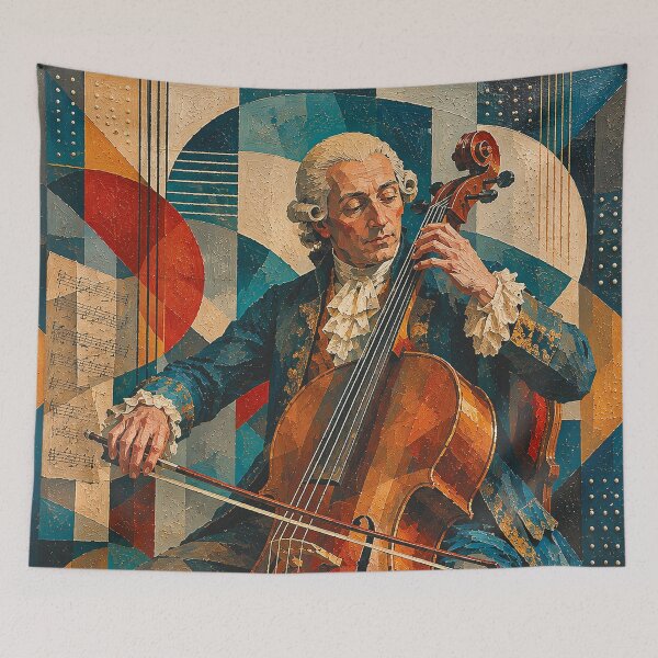 Item preview, Luigi Boccherini, Italian cellist and composer painting. designed and sold by GalleryKauffeld.
