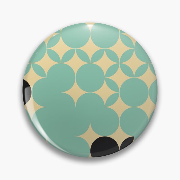 Item preview, Beige Seventies pattern with black fruits in a light green background  designed and sold by StefanStudioArt.