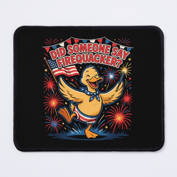 Item preview, Did Someone Say Firequacker Cute Duck Fireworks American Flag designed and sold by Redgiant87x.
