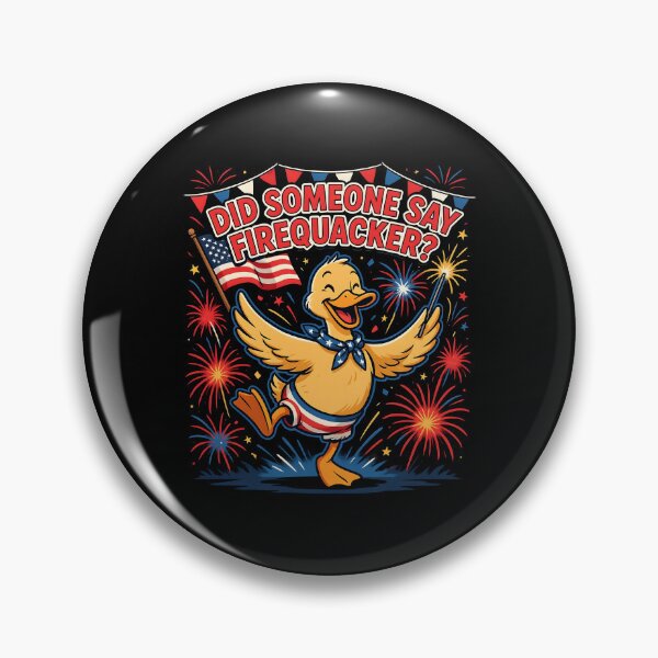 Item preview, Did Someone Say Firequacker Cute Duck Fireworks American Flag designed and sold by Redgiant87x.