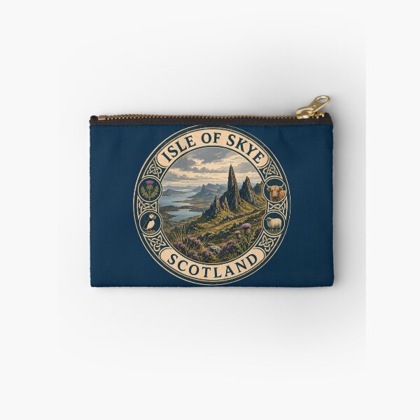 Item preview, Isle of Skye Scotland Illustration Travel Art Badge designed and sold by KrisSidDesigns.