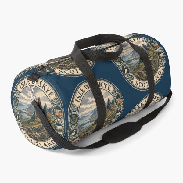 Item preview, Isle of Skye Scotland Illustration Travel Art Badge designed and sold by KrisSidDesigns.