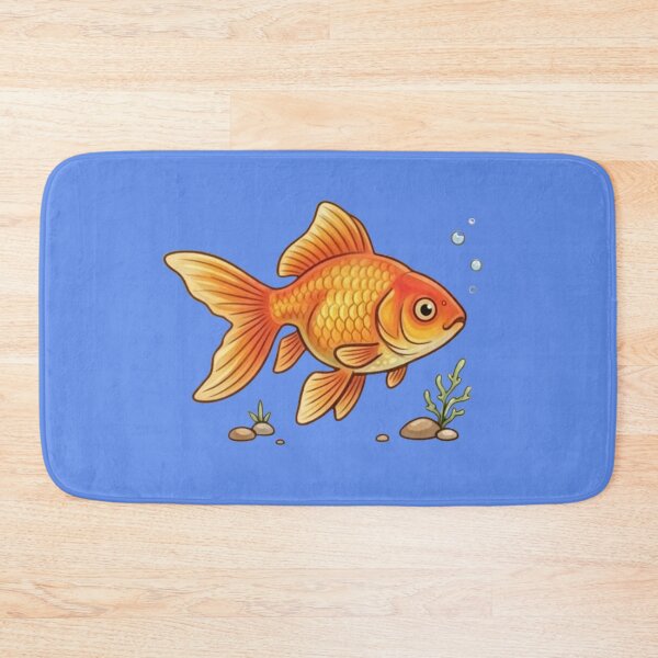 Item preview, Cute Goldfish Illustration with Bright Orange Colors designed and sold by Theproxmrt.