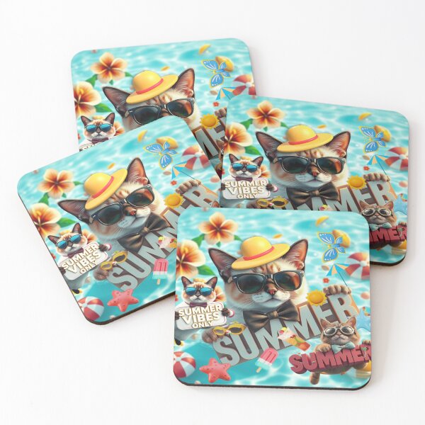 Item preview, Purrfect Summer Vibes: Cool Cats Pool Party designed and sold by hoodiehood.
