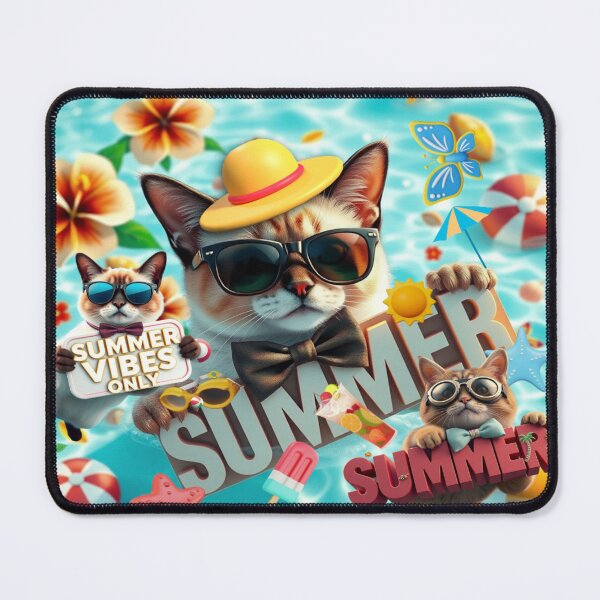 Item preview, Purrfect Summer Vibes: Cool Cats Pool Party designed and sold by hoodiehood.